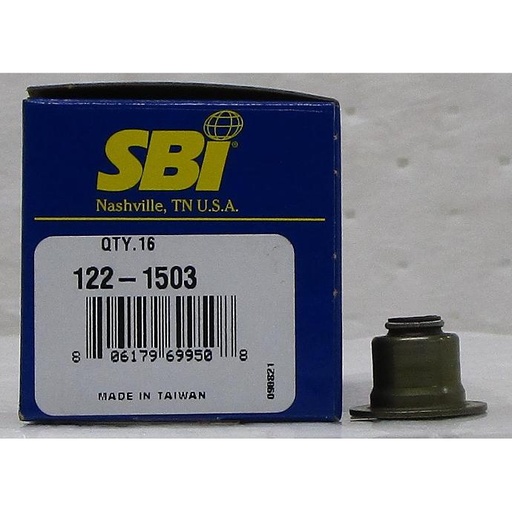 [122-1503SBI] Cylinder Head Exhaust Valve Stem Seal Compatible With : 2011-2019 L4, 1.6L / 97 CID DOHC 16 Valve, Duratec TI-VCT, Vin : J