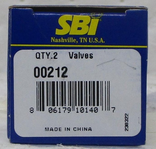 [00212SBI] Cylinder Head Intake And Exhaust Valve Compatible With : 1950 Ford County Sedan, Crestline V8, 3.9L / 239 CID OHV 16 Valve, Vin : B, L-Head Flathead, 1942-1947 Ford Tractor L4, 2.0L CID OHV 8 Valve, 8N, Head Diameter 1.510, Length 4.819, Seat Angle 45, Stem Diameter 0.341, Tip Lenght 0.25655