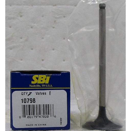 [10798SBI] Cylinder Head Intake Valve Compatible With : 2008-2015 Scion XB L4, 2.4L / 2362 CID DOHC 16 Valve, Engine Code : 2AZ-FE - 2009-2013 Toyota Matrix L4, 2.4L / 2362 CID, Engine Code : 2AZ-FE, Head Diameter : 1.339, Lenght : 4.004, Seat Angle : 45, Stem Diameter : 0.2155, Tip Lenght : 0.1402
