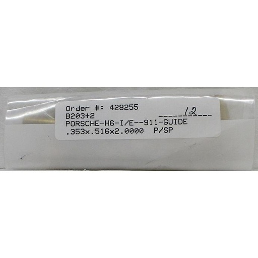 [B203+2] Cylinder Head Intake and Exhaust Valve Guide Compatible With : 1973 Porsche 911 H6, 2.3L / 2.4L 2341cc SOHC 12 Valve   ( .353x .516x2. 0000 )